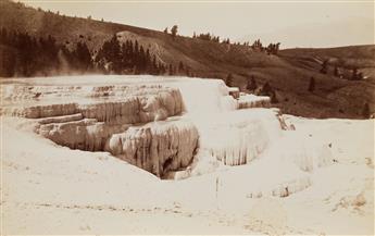 F. JAY HAYNES (1853-1921) Album with 36 photographs of Yellowstone National Park.
